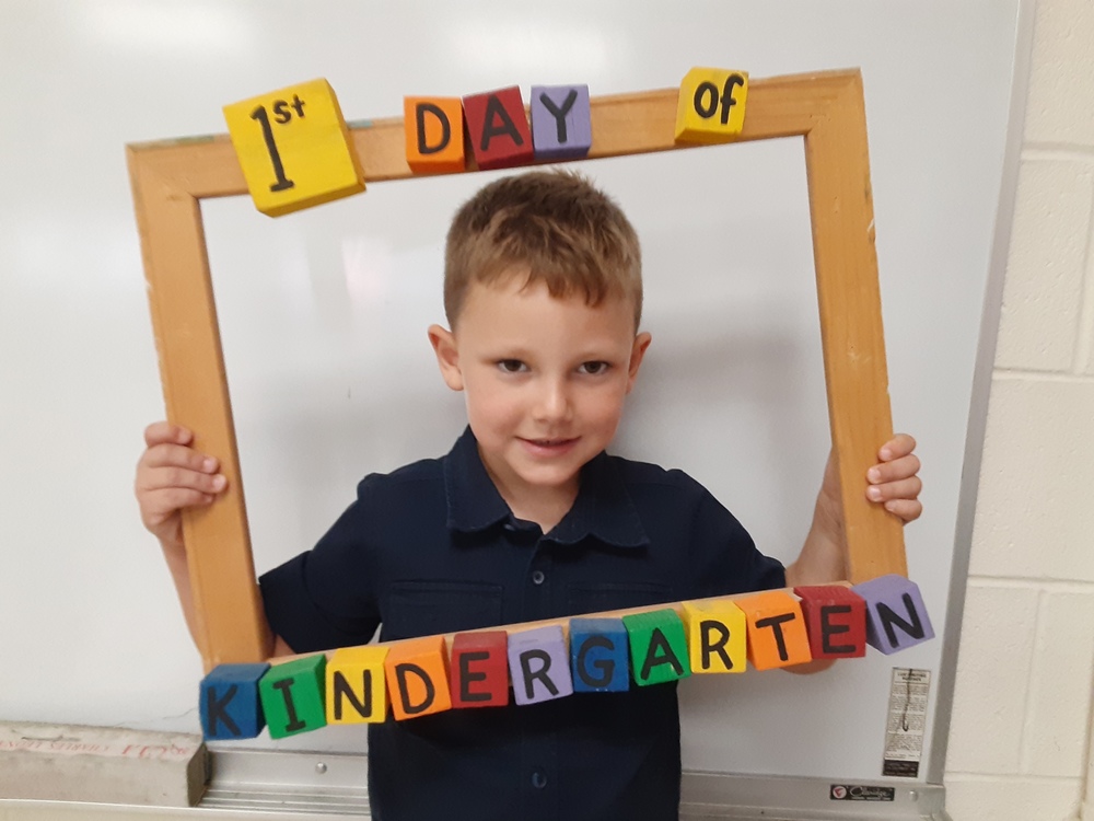 We had a fantastic 1st day of kindergarten!