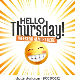 Happy Face Hello Thursday